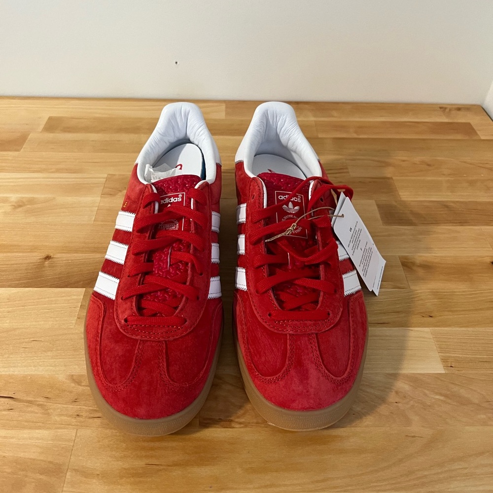 Adidas Gazelles in Scarlet Red NEW